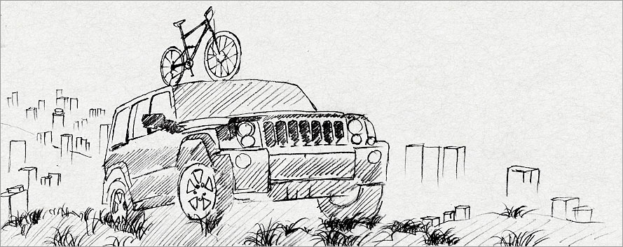 黑眼睛廣告在法拉利自行車廣告項目提案設計當中的創意設計提案稿之四