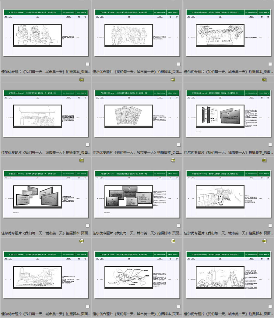 佳爾優(yōu)專題片《我們每一天，城市美一天》拍攝腳本11