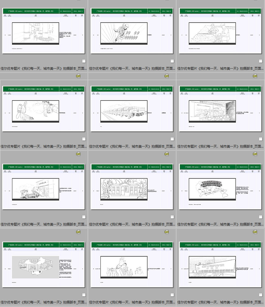 佳爾優(yōu)專題片《我們每一天，城市美一天》拍攝腳本09